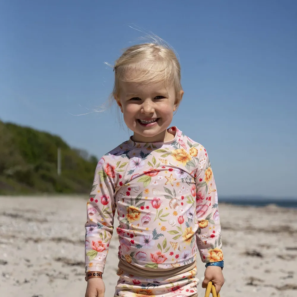 Filibabba Nor - UV-bluse LS 3-4 år - Ocean Blossom