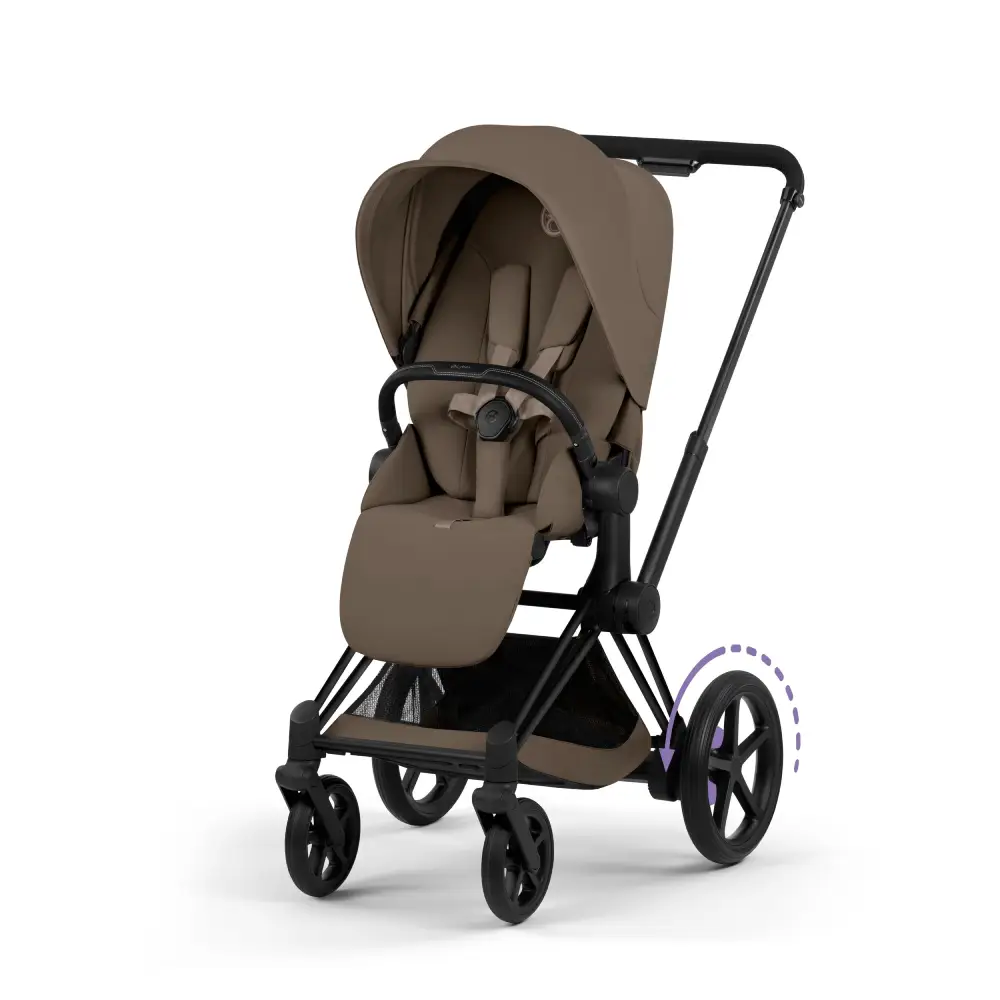 Cybex ePriam barnevogn Matt Black/Coconut Brown