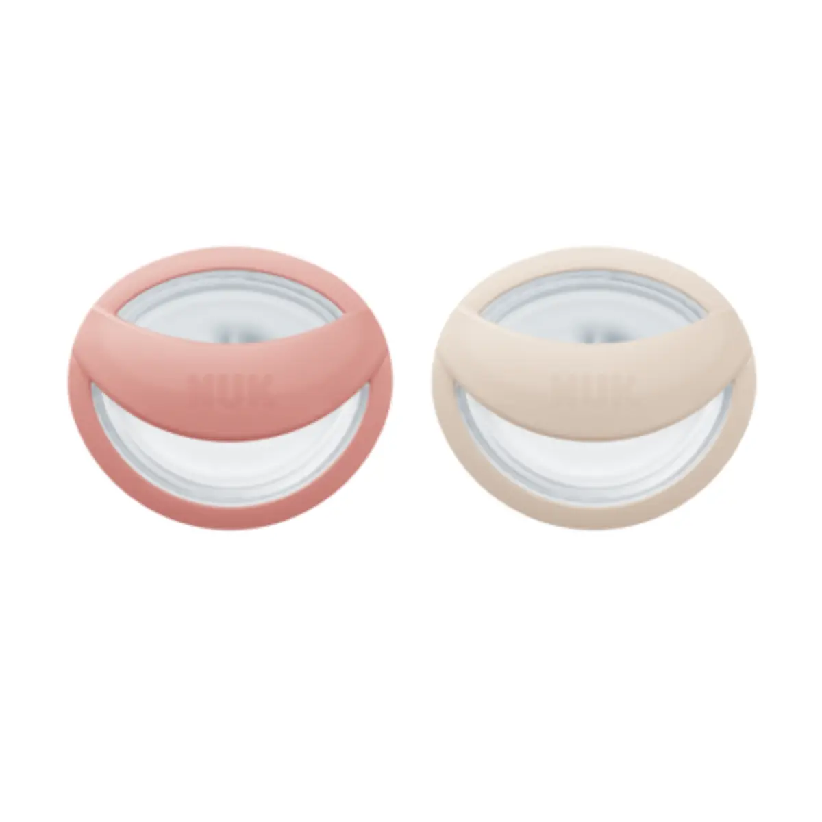 NUK Perfect Match-sut beige/rød, størrelse 1 (0–6 måneder)