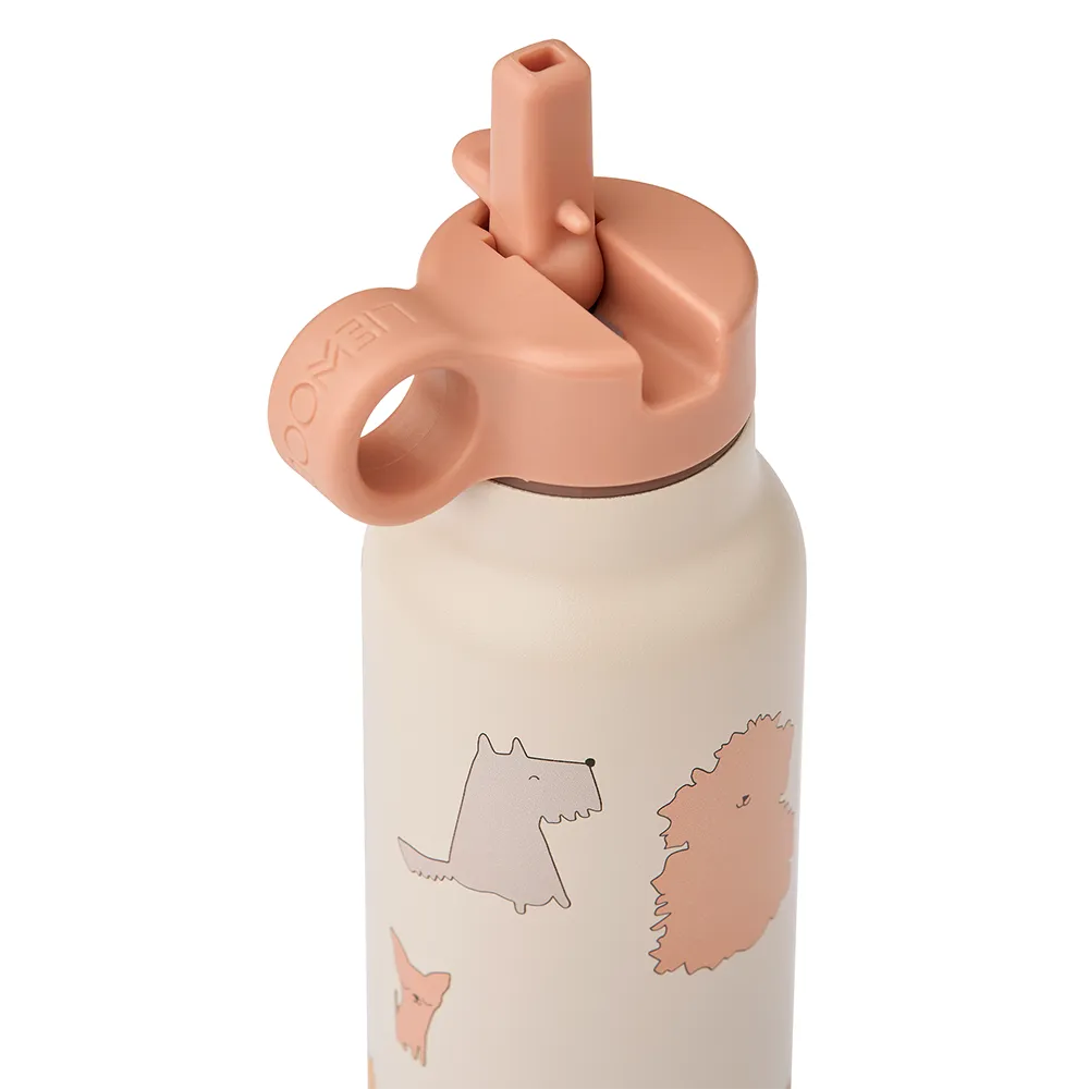 Liewood Falk vandflaske 350 ml Cats and Dogs/Sandy