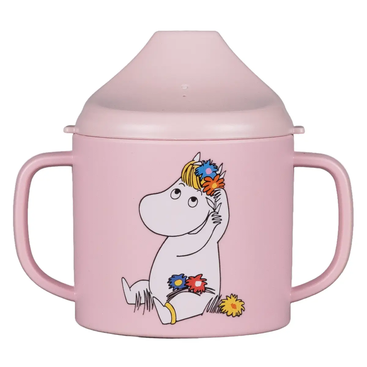 Rätt Start Moomin Meadow, sippy kop, pink