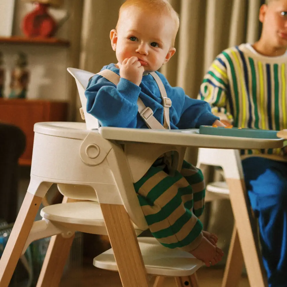 Stokke Steps 3-i-1 højstol Hvid/Natur