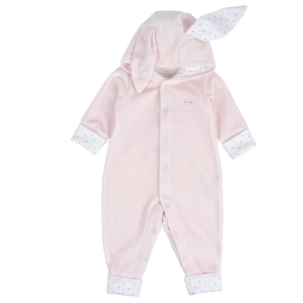 Livly Bunny Overall Newborn Pink