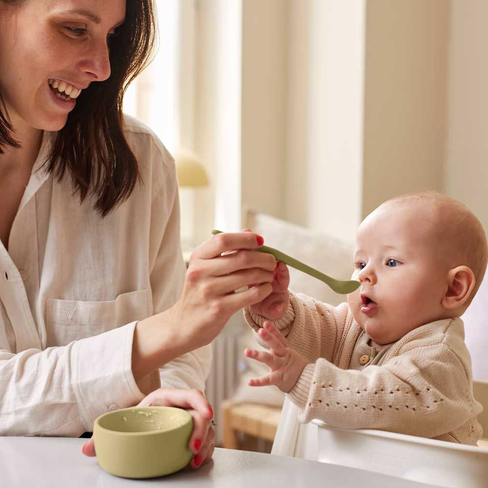 Everyday Baby silikoneskål 2-pak Soft Yellow