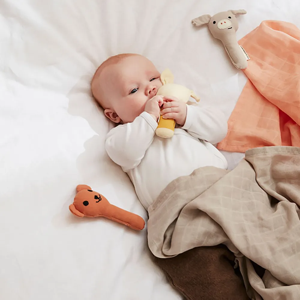 Kids Concept Muslin-tæppe babyrosa mix