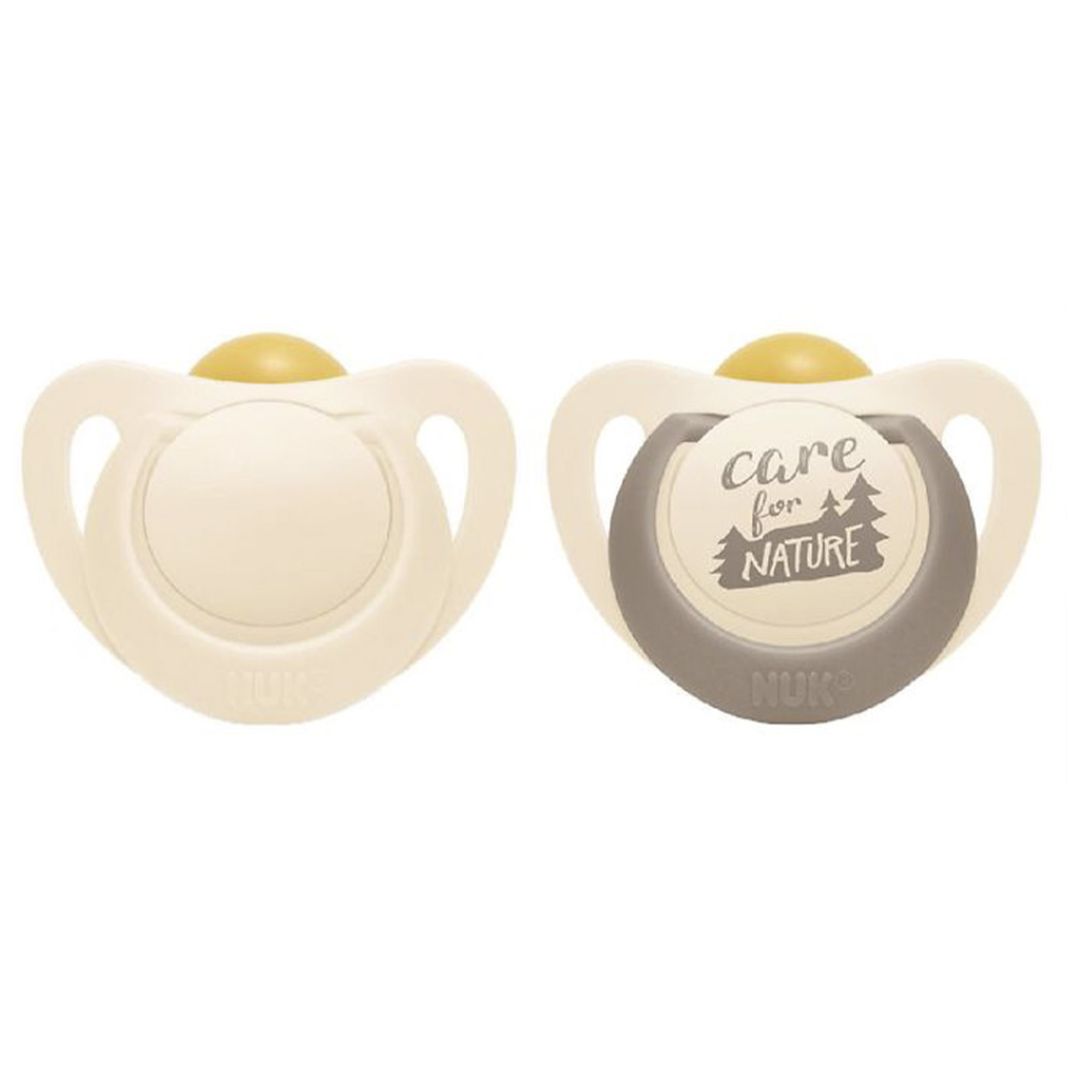 NUK for Nature sutteflaske latex 6-18m Creme