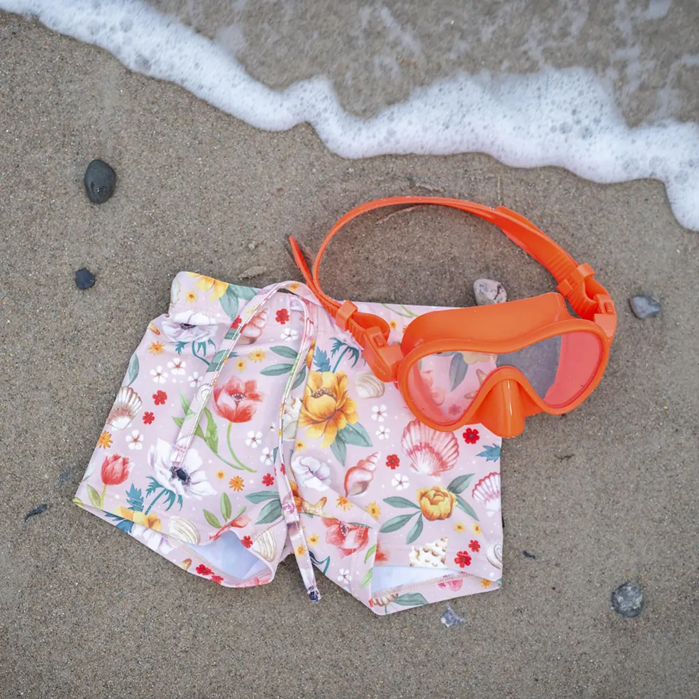 Filibabba Orla Badeshorts 3-4 år – Ocean Blossom