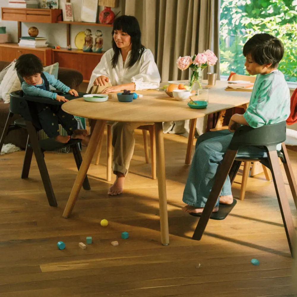 Stokke Steps 3-i-1 højstol Sort / Varm Brun