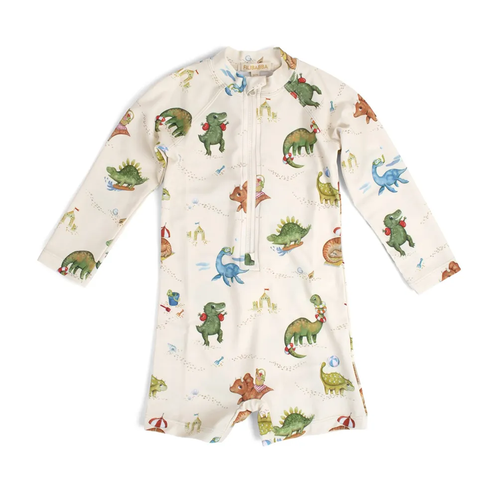 Filibabba Villads UV-dragt 3-4 år – Dino Beach