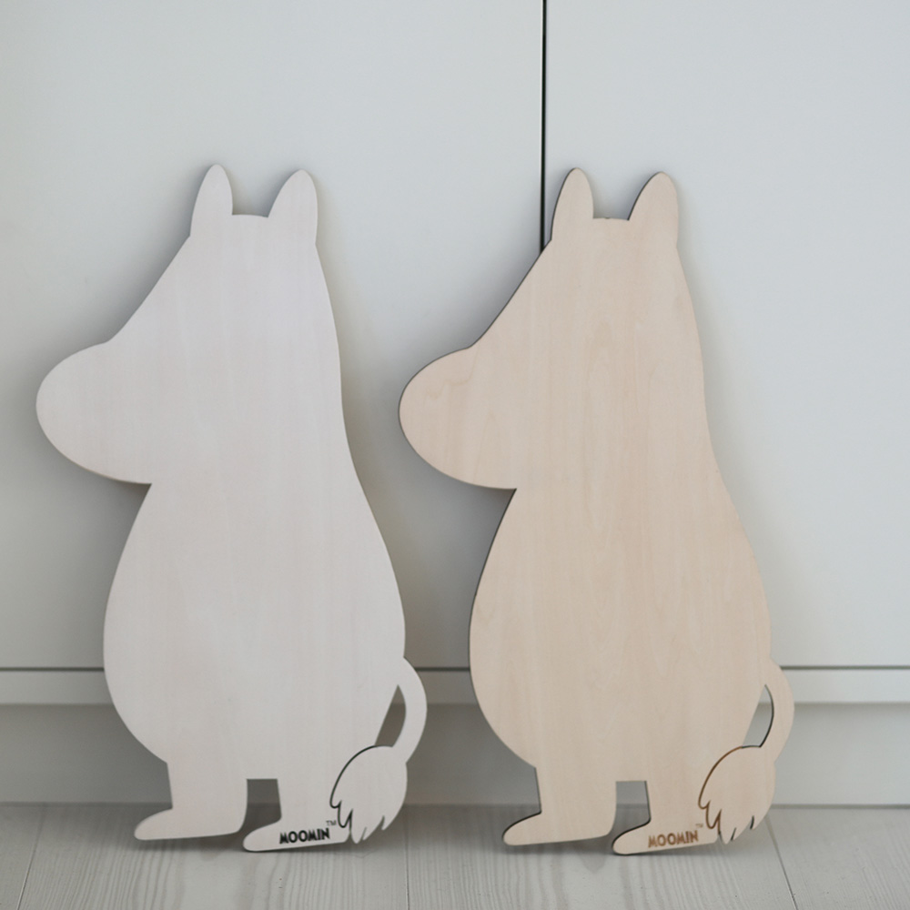 Rätt start Moomin, Lampe i træ, hvidbejdset