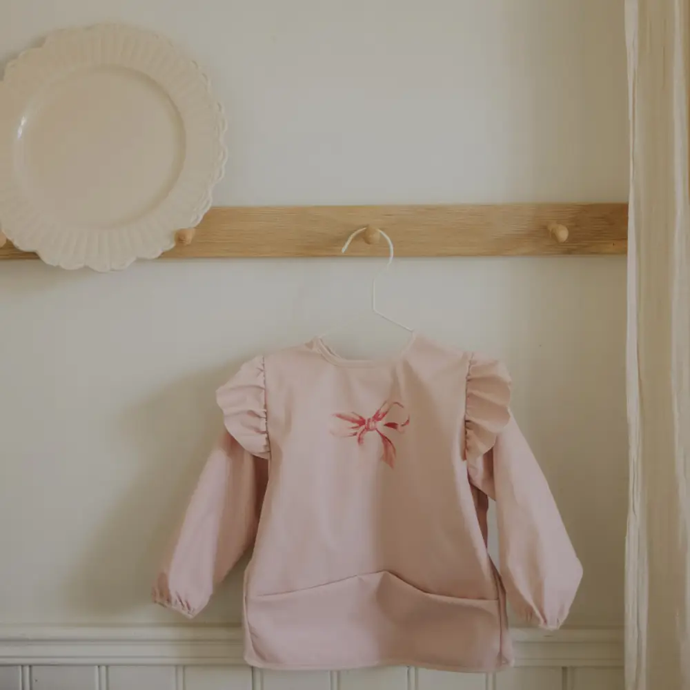 Elodie Langærmet Hagesmæk Rosy Sløjfe One size