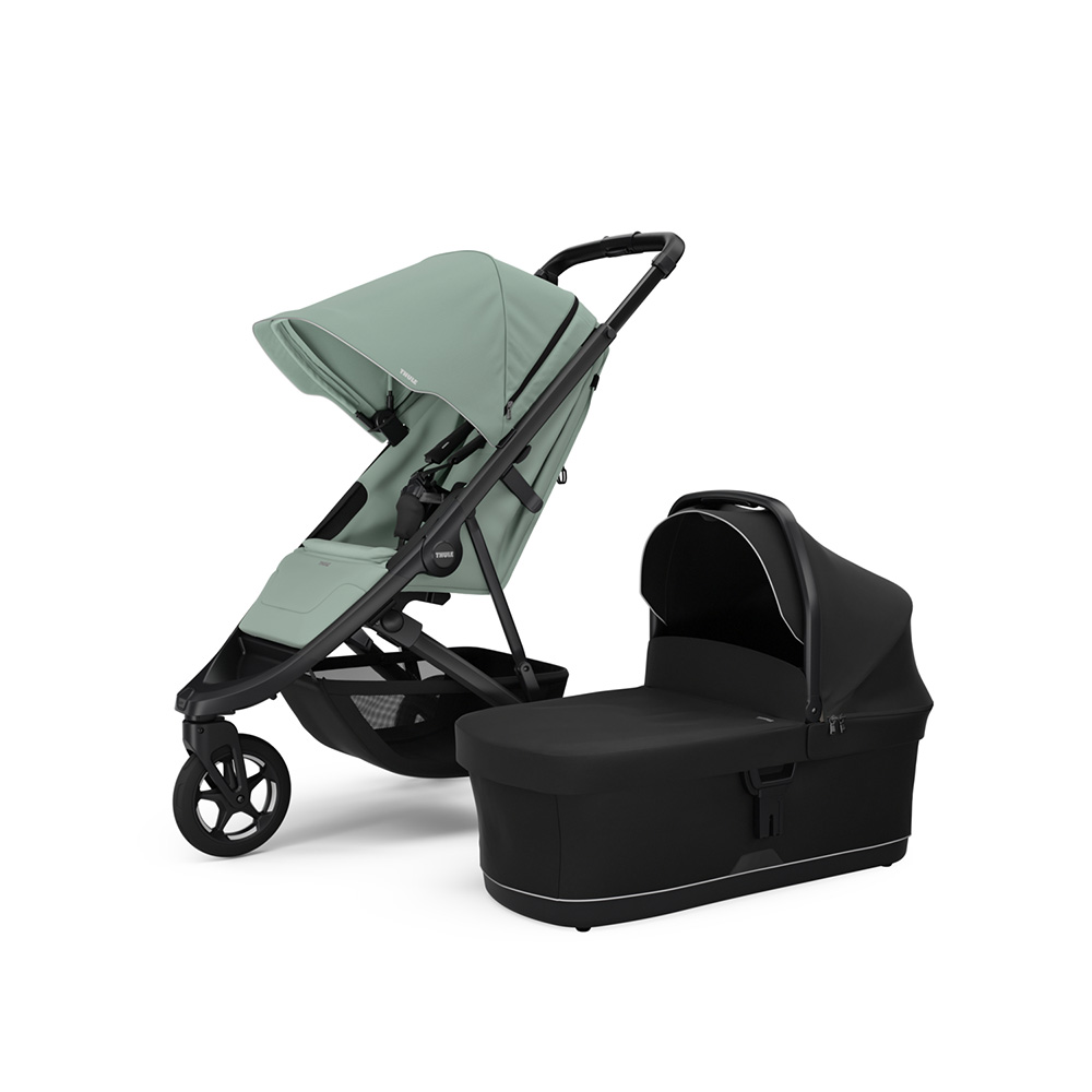 Thule Spring 2 klapvogn Mist Green on Black