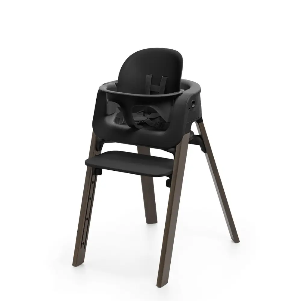 Stokke Steps 3-i-1 højstol Sort / Varm Brun