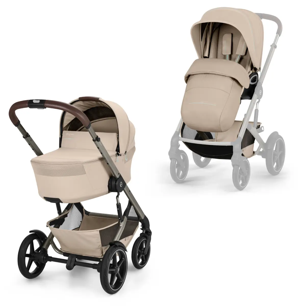 Cybex Talos S Lux TPE inkl. sammenklappelig lift Almond Beige