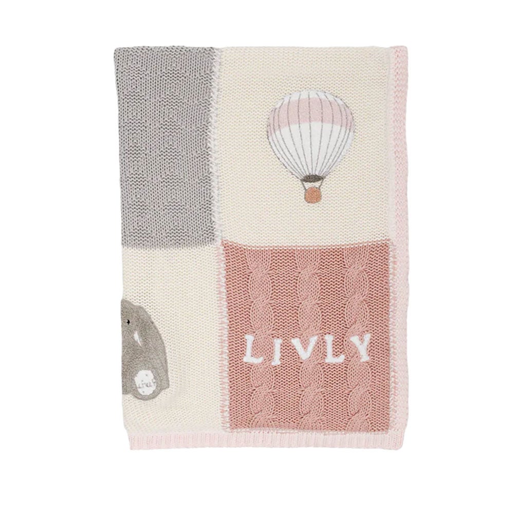 Livly Playroom Strikket Tæppe Pink