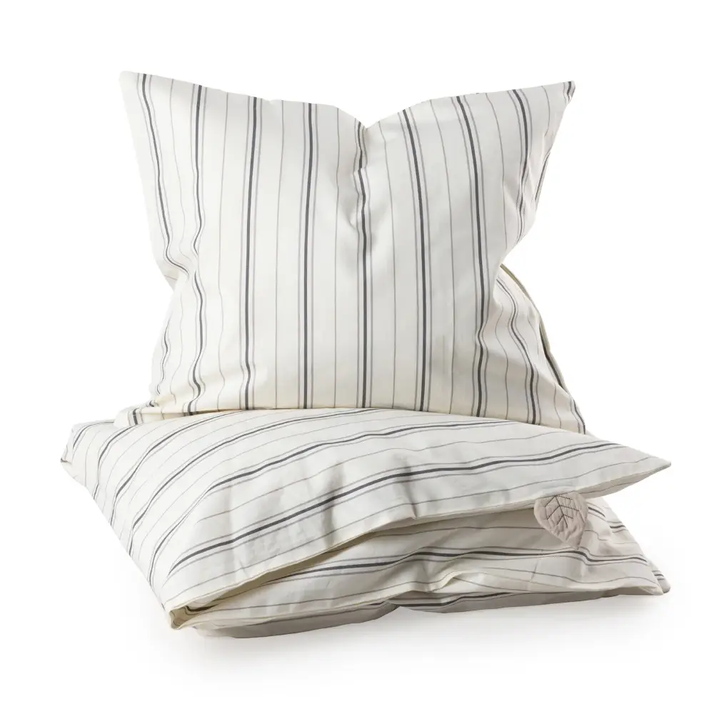 Sebra Dynebetræk junior cream stripe