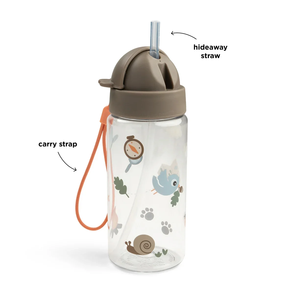 Done by Deer-drikkedunk med sugerør Tiny Trails Sand 350 ml