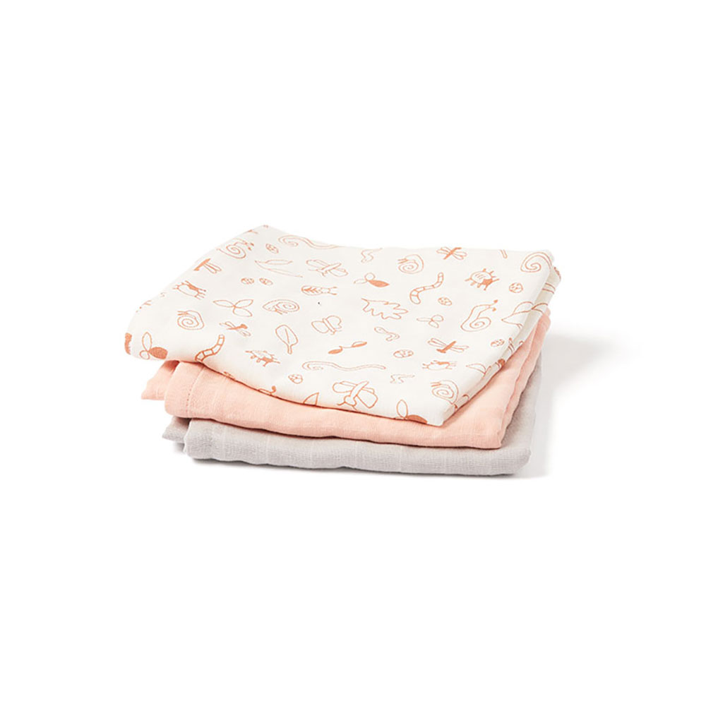 Kids Concept Muslin-tæppe babyrosa mix
