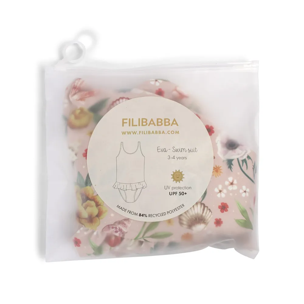 Filibabba Eva Badedragt 3-4 år – Ocean Blossom
