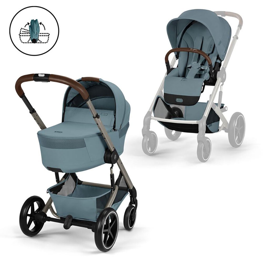 Cybex Balios S Lux TPE inkl. sammenklappelig lift Stormy Blue