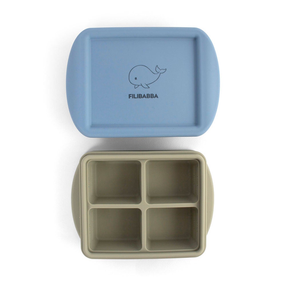 Filibabba Silikone Fryserbakke 4x65 ml 2-pak Ocean Mix