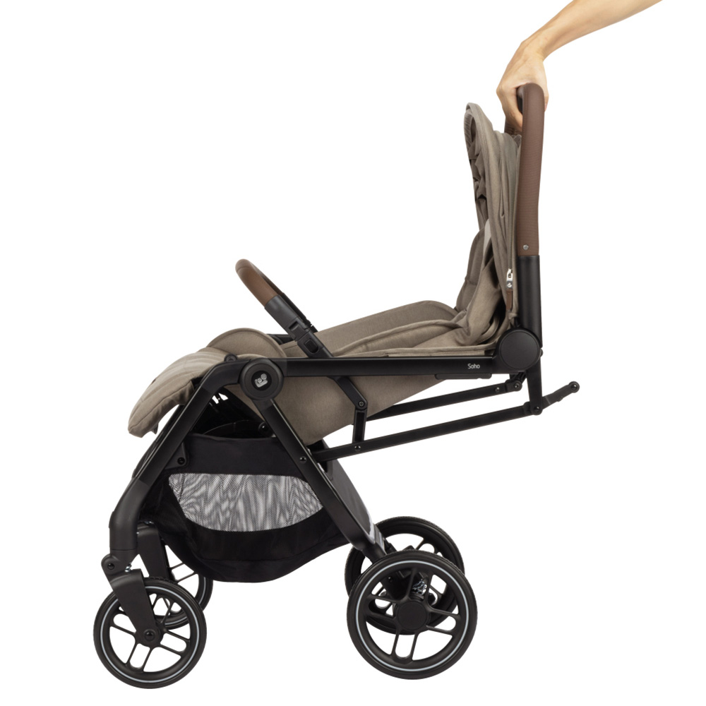 Maxi-Cosi soho Sulky TWILLIC TRØFFEL (SORT RAMME & BRUNT LÆDER)