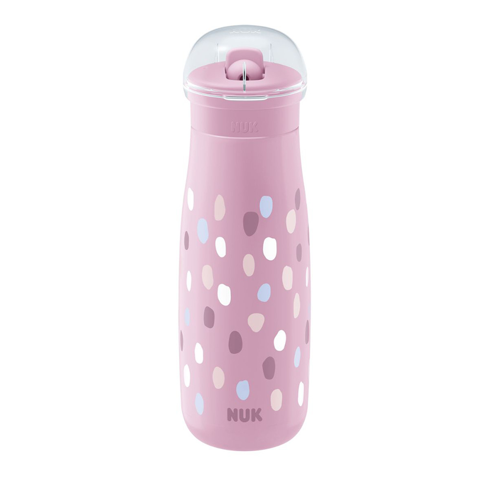 NUK Mini-Me Drikkeflaske - Lilla prikker 450 ml