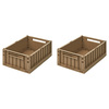 Liewood Weston opbevaringsboks M 2-pack Oat 3070