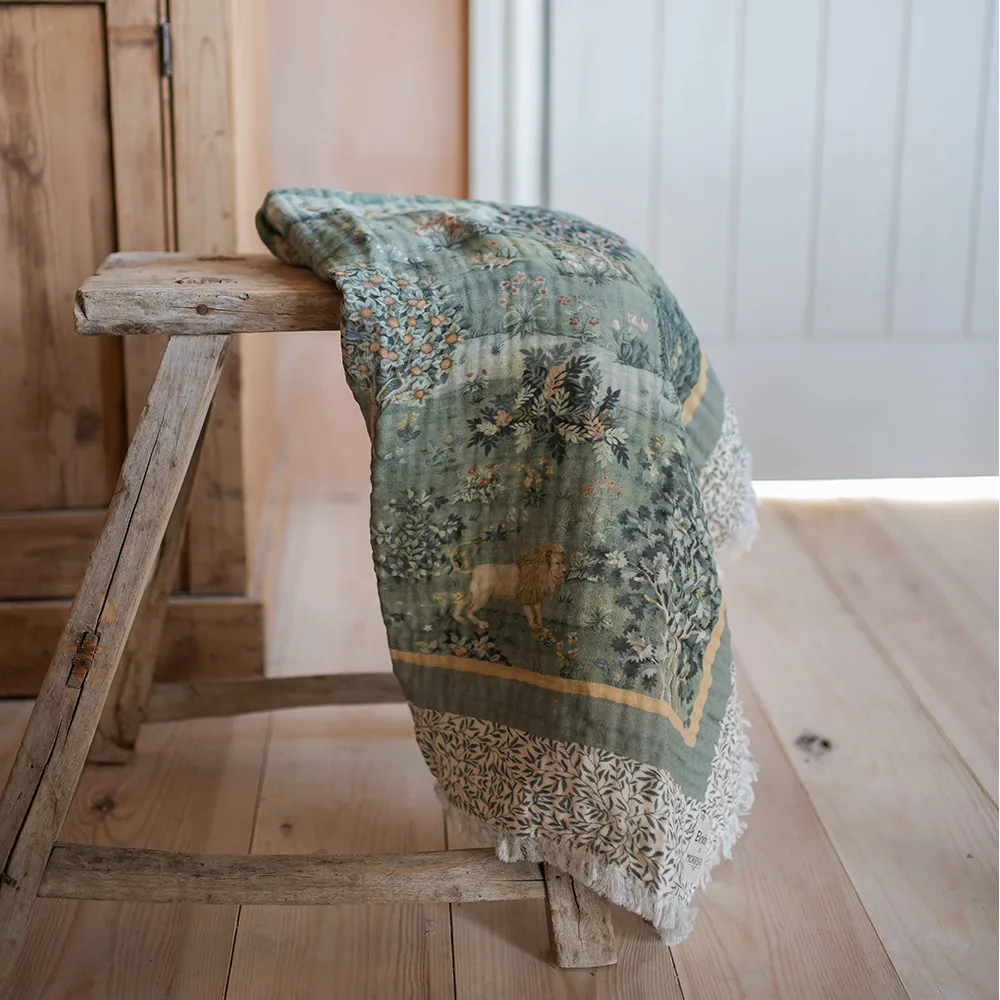 Elodie Muslin Tæppe Owl & Willow