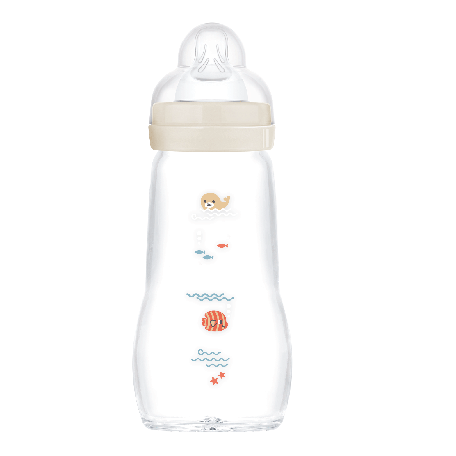MAM Feel Good Glasflaske 260 ml 1p Neutral