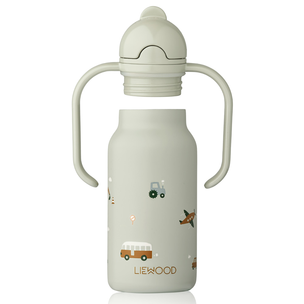 Liewood Kimmie flaske 250 ml Vehicles / Dove blue 1036
