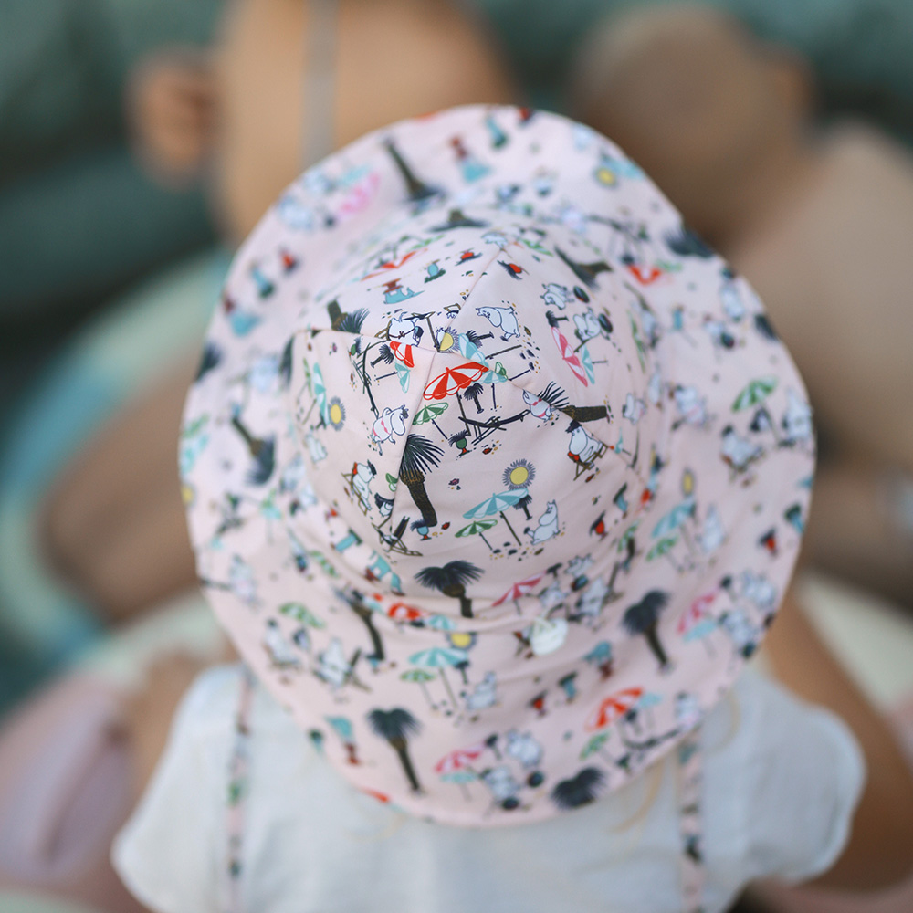 Rätt Start Moomin, Solhat, pink, (størrelse 10 måneder - 2 år)