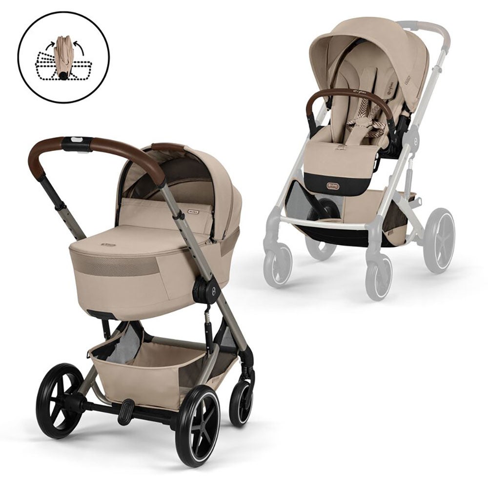 Cybex Balios S Lux TPE inkl. sammenklappelig lift Almond Beige