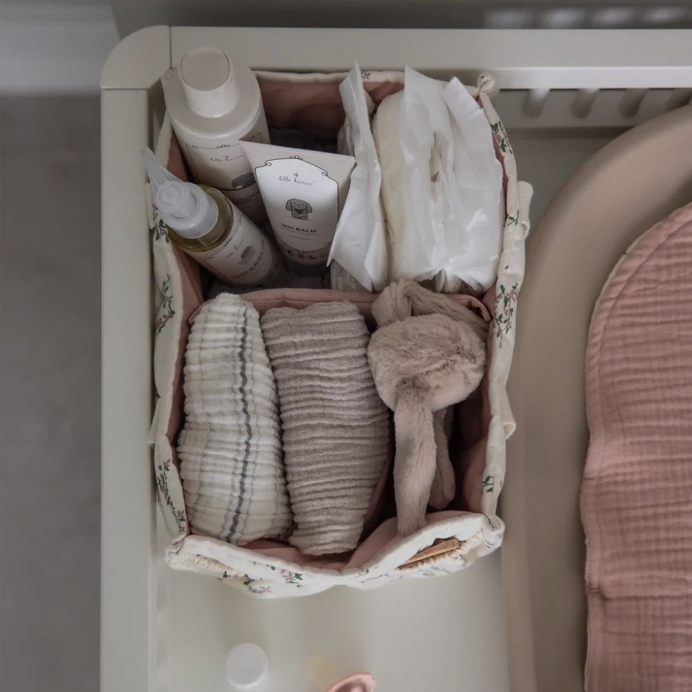 Sebra diaper caddy powder blossom