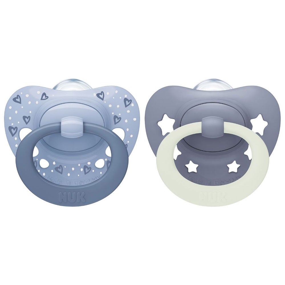 NUK Sut First Choice Classic Day & Night Blue 0-6 mdr.