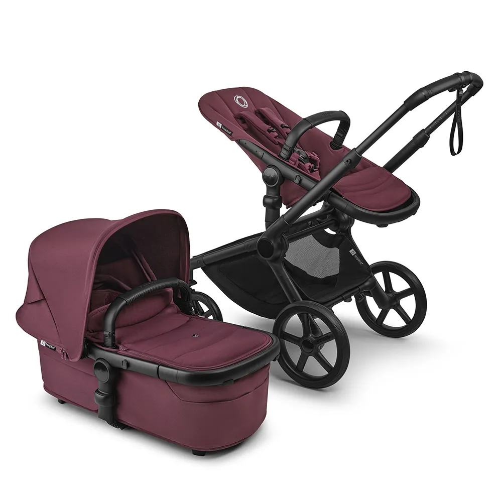 Bugaboo Fox 5 barnevogn Renew  Sort/Mørk Cherr
