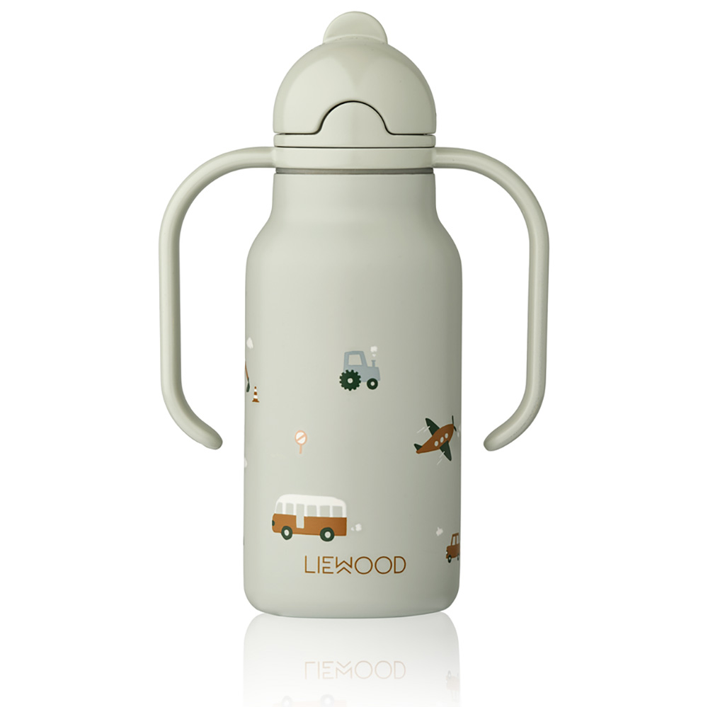 Liewood Kimmie flaske 250 ml Vehicles / Dove blue 1036