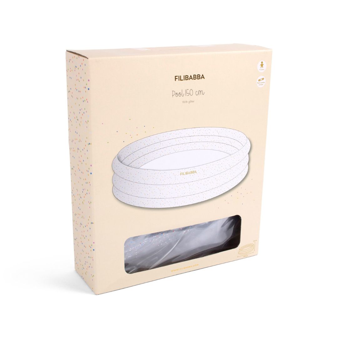 Filibabba Pool 150 cm Alfie - Rainbow Glitter