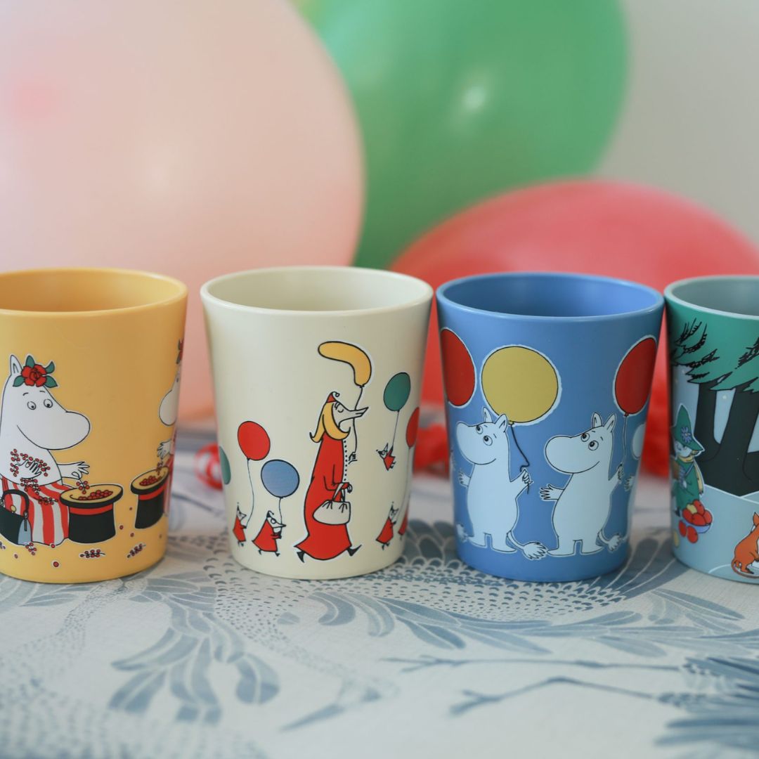Rätt Start Moomin Festivities Tumbler krus ballon