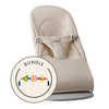 Babybjörn babysitter Vævet/Jersey Tri Stof, Lys Beige med kravlegård