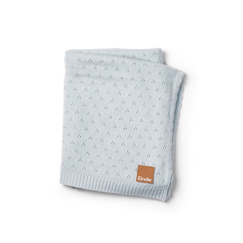 Elodie Details Pointelle tæppe  Bermuda Blue