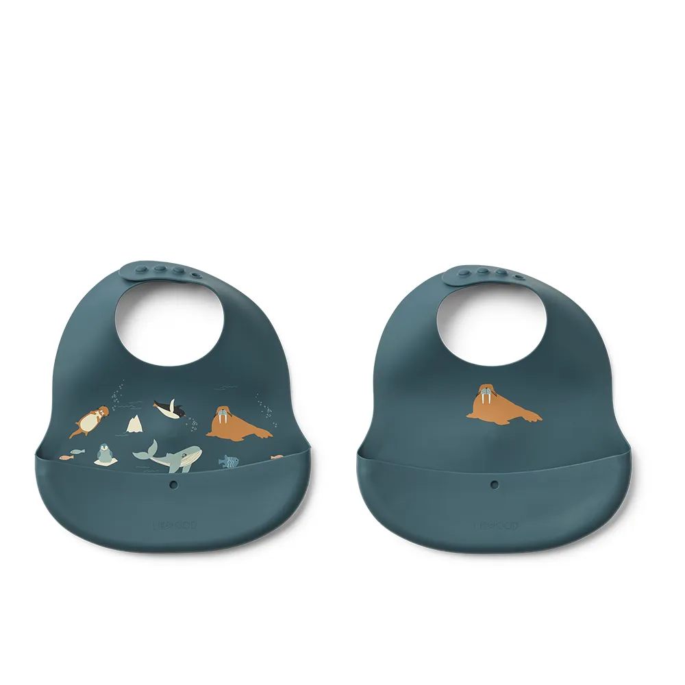 Liewood Ember Hagesmæk 2-pack Arctic Sea / Ocean view