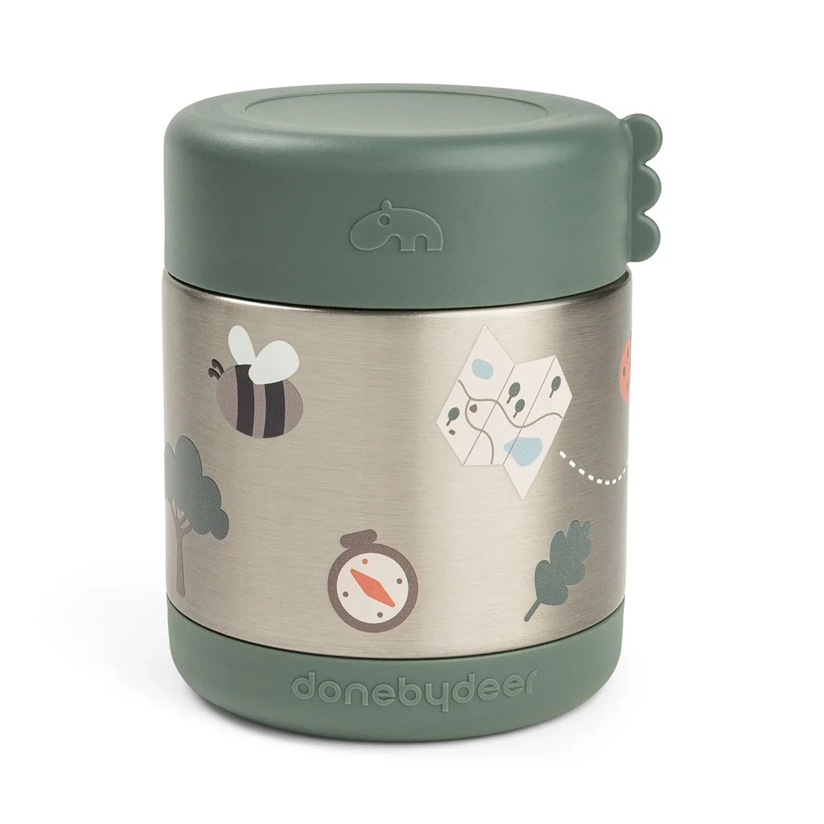 Done by Deer isoleret madbeholder Tiny Trails grøn 300 ml