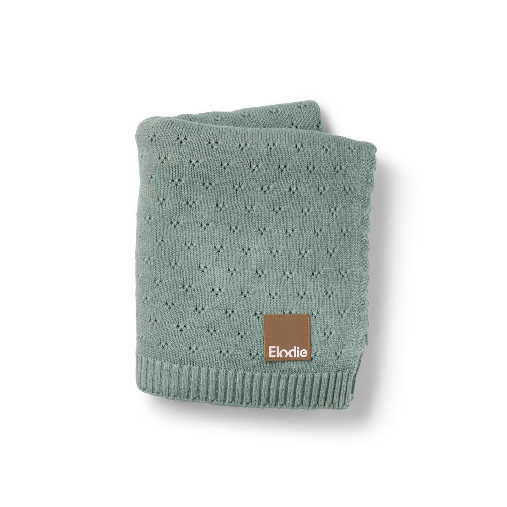 Elodie Details Pointelle tæppe  Pebble Green