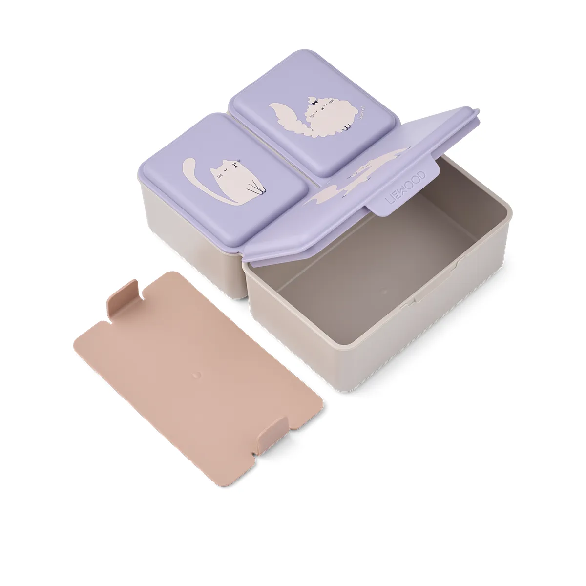 Liewood Driss madkasse Cat / Warm lilac