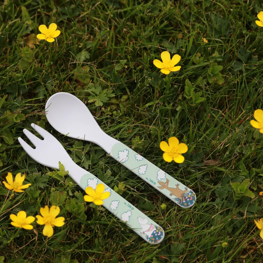 Rätt start Mumin Eng Ske & Gaffel Grøn