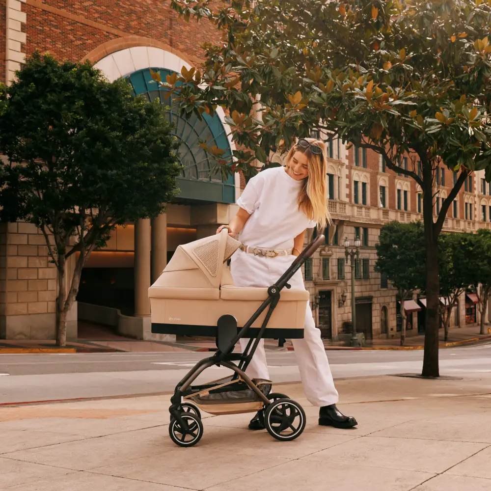 Cybex EEZY S TWIST klapvogn + 2 TPE Almond Beige