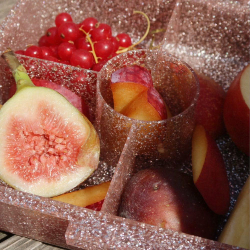 Konges Sløjd Bento Lunch Box Cherry Glitter-One Size