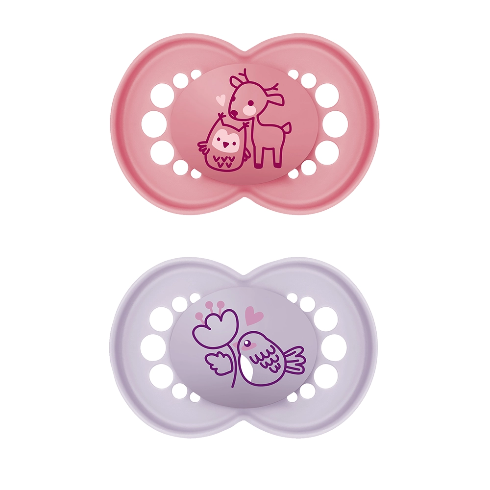 MAM Original Silikone 6–16m Rosa 2p