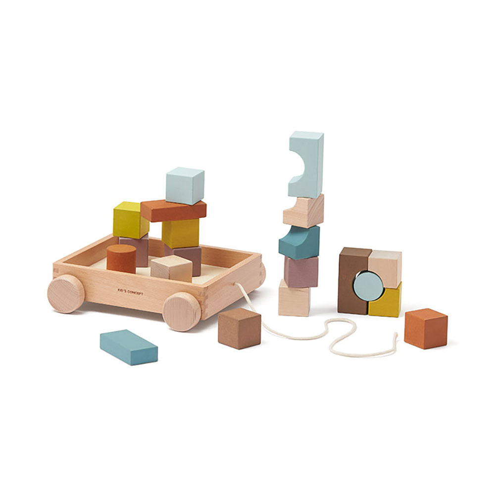 Kids Concept klapvogn med blokke multi NEO